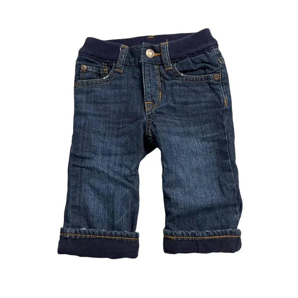 Baby Gap 6-12m Fleece Lined Pull-On Jeans